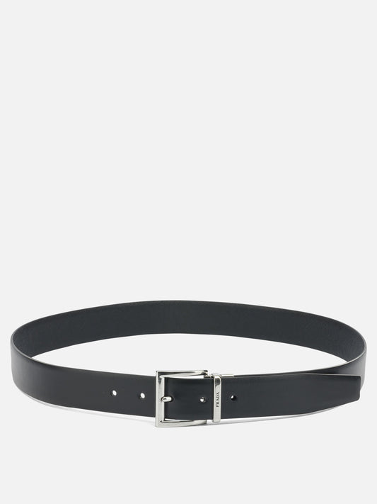 Leather belts 100% calf leather  Black - Prada Men | PLP | VIETTI Online Store 
