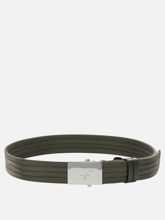 Fabric belts 100% polyester  Green - Prada Men | PLP | VIETTI Online Store 
