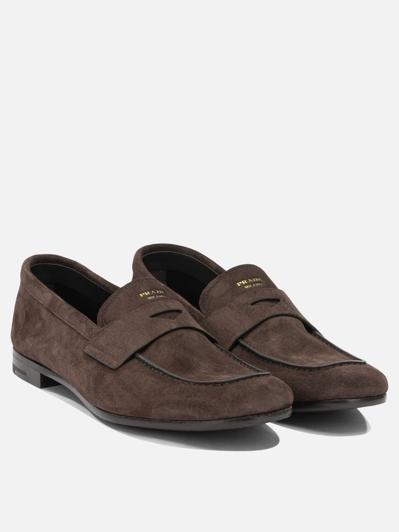 Loafers 100% goat lether  Brown - Prada Men | PDP | VIETTI Online Store | Zoom-Modal_4
