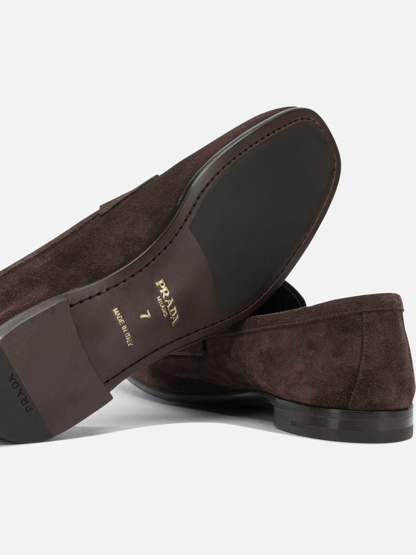 Loafers 100% goat lether  Brown - Prada Men | PDP | VIETTI Online Store | Zoom-Modal_5
