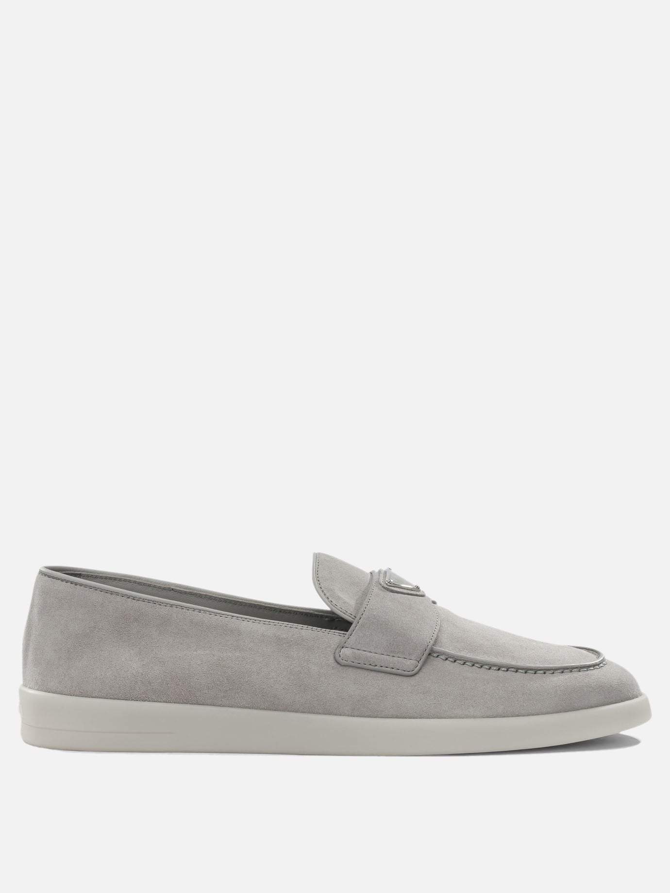 Mocassini 100% calf leather - 100% rubber  Grigio - Prada Uomo | PDP | VIETTI Online Store | Zoom-Modal

