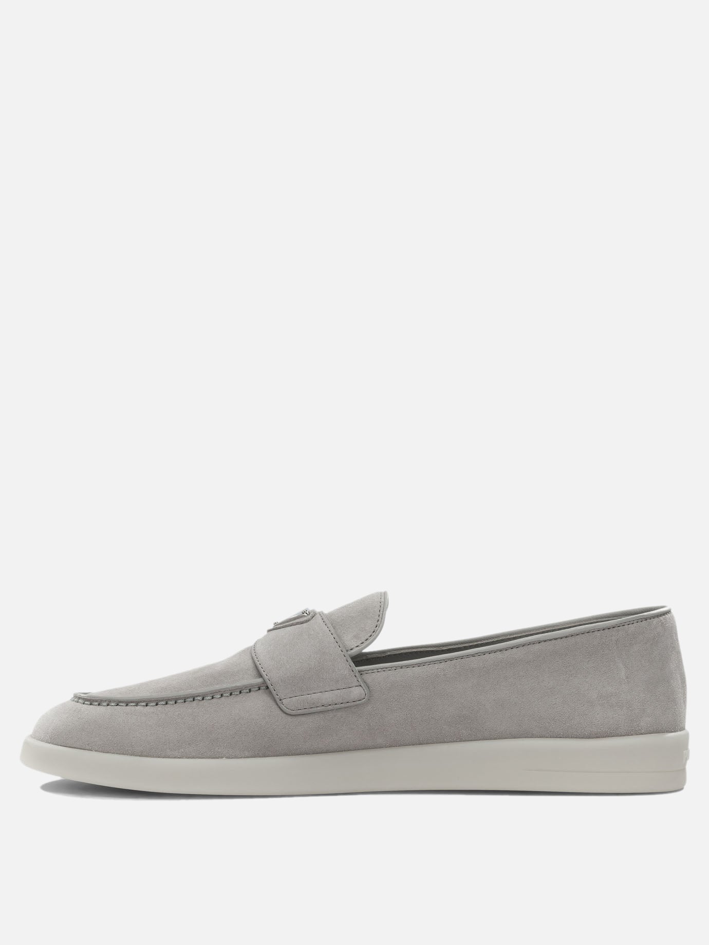Mocassini 100% calf leather - 100% rubber  Grigio - Prada Uomo | PDP | VIETTI Online Store | thumbnail_3