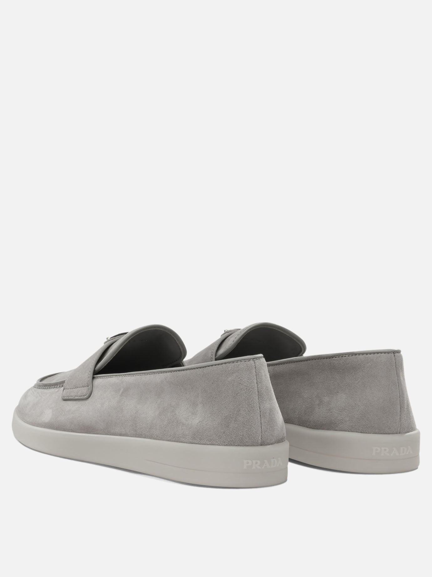Mocassini 100% calf leather - 100% rubber  Grigio - Prada Uomo | PDP | VIETTI Online Store | thumbnail_4