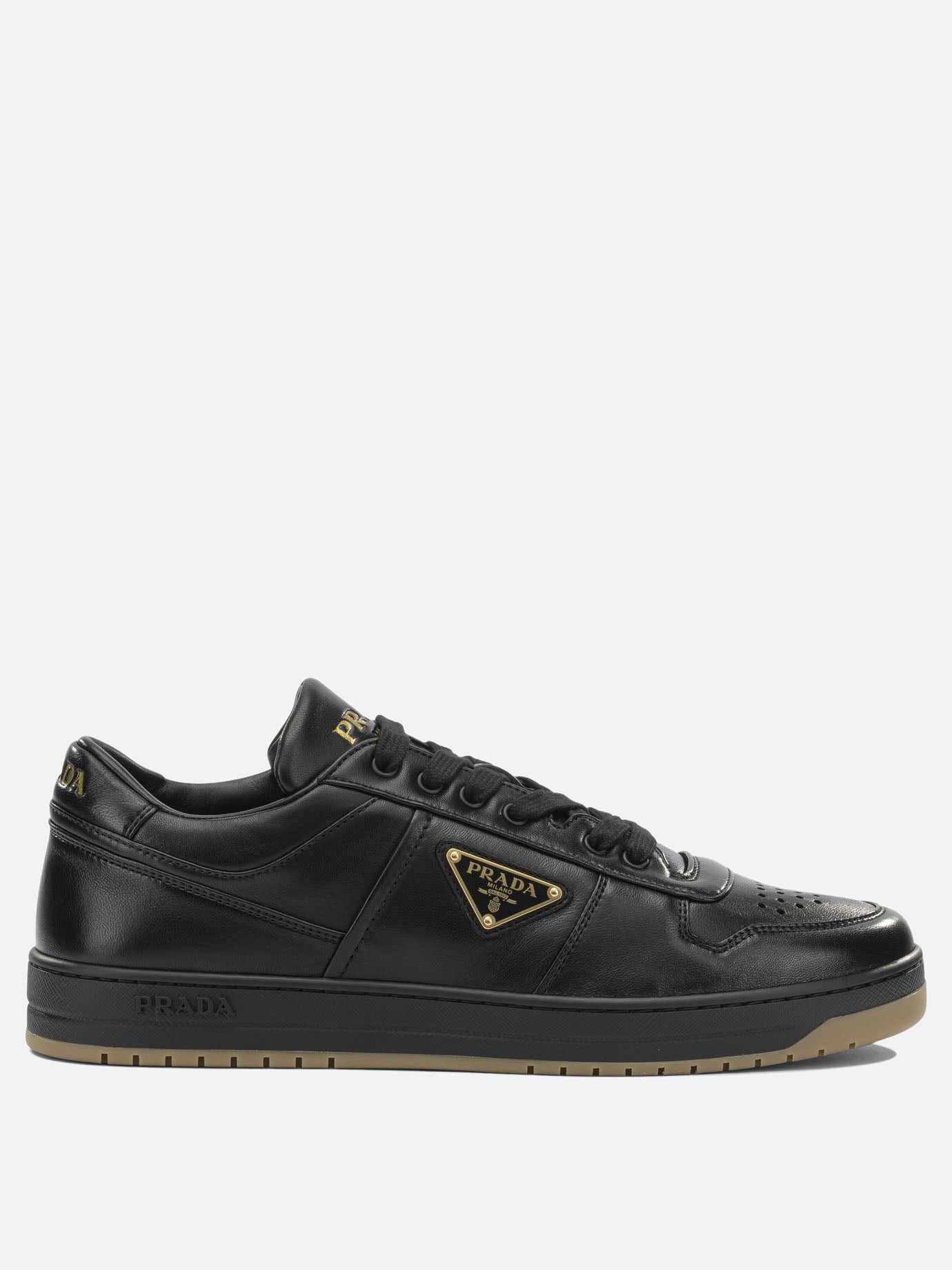 Sneaker basse 100% lamb leather  Nero - Prada Uomo | PDP | VIETTI Online Store | thumbnail