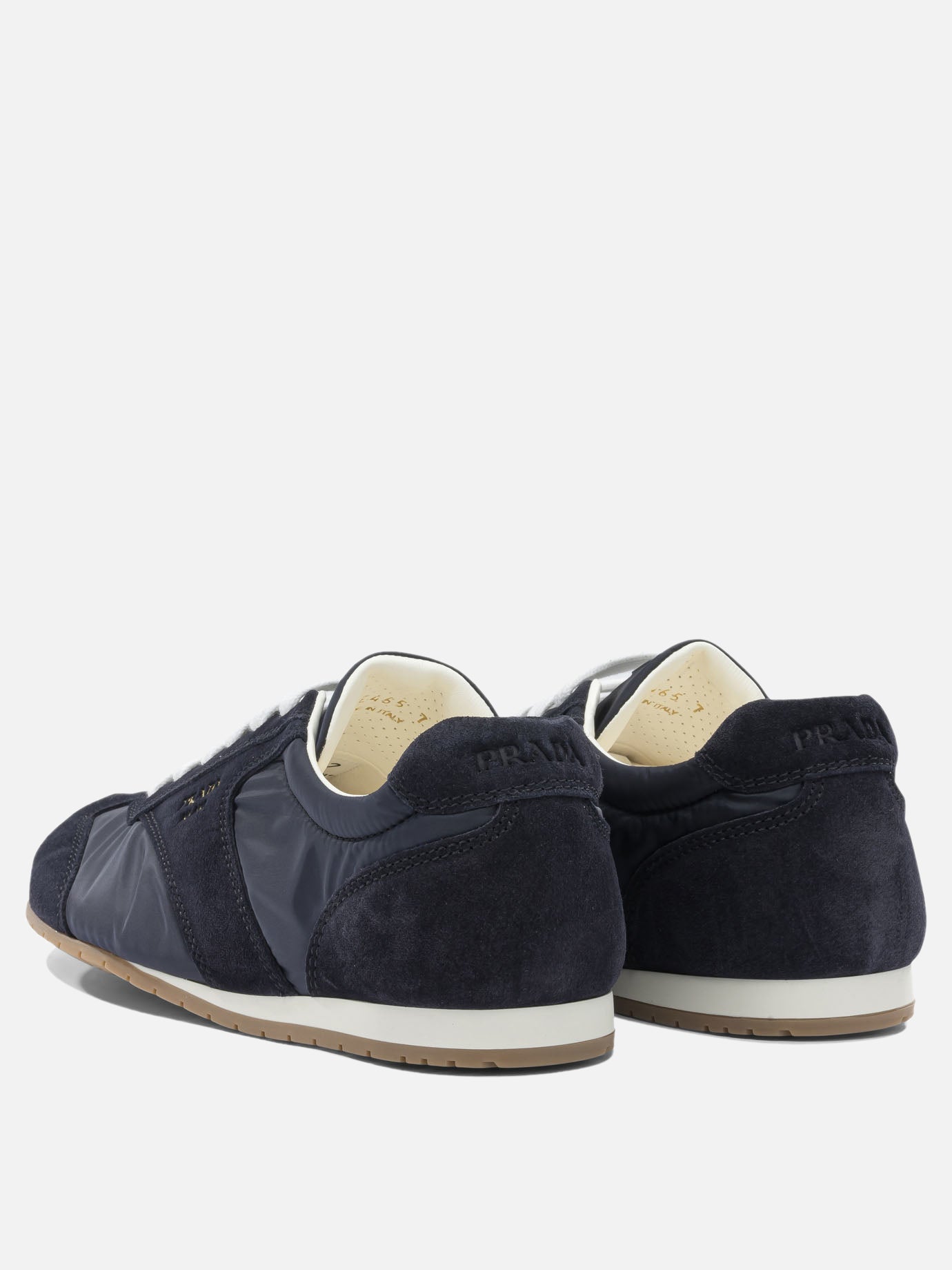 Low top sneakers 100% recycled polyamide - 100% calf leather  Blue - Prada Men | PDP | VIETTI Online Store | Zoom-Modal_4
