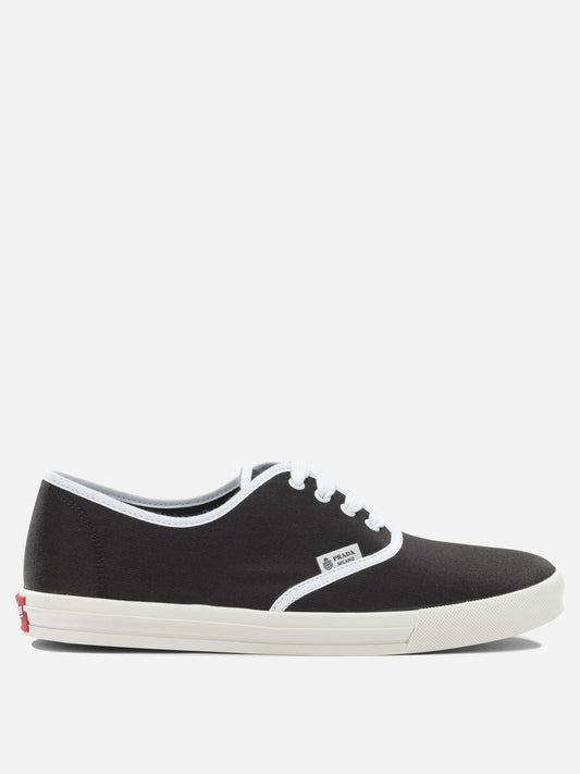 Sneaker basse 100% cotton - 100% rubber  Nero - Prada Uomo | VIETTI Online Store 

