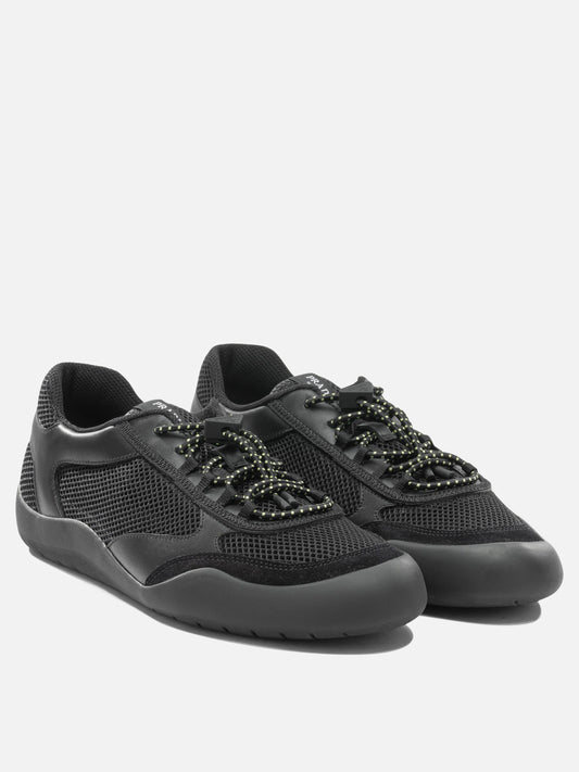 Sneaker basse 100% polyester - 100% rubber  Nero - Prada Uomo | PLP | VIETTI Online Store | 2
