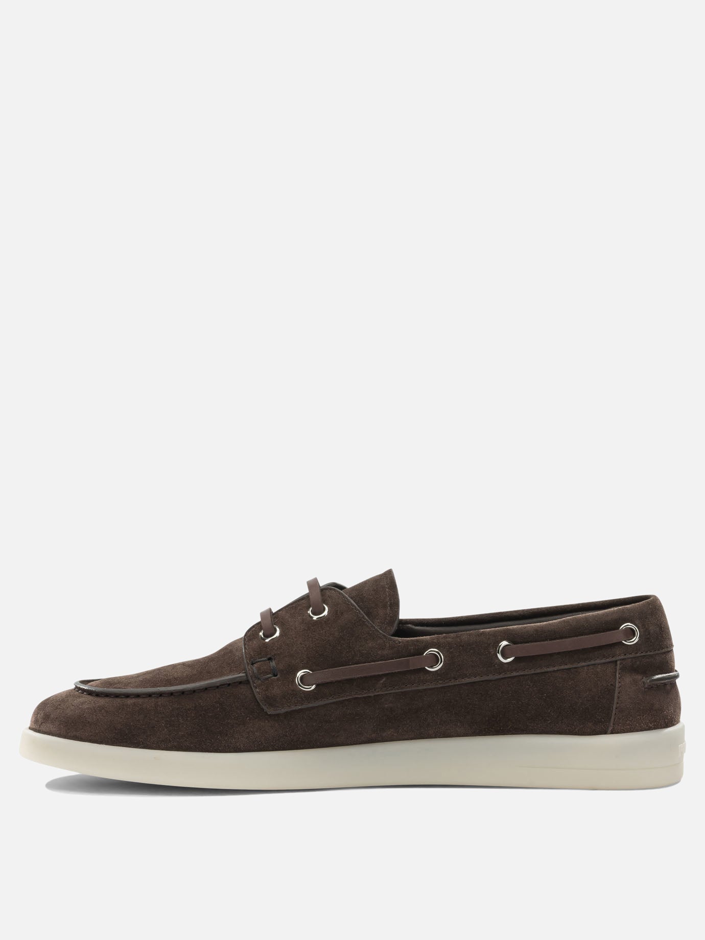 Laced loafers 100% suede - 100% rubber  Brown - Prada Men | PDP | VIETTI Online Store | Zoom-Modal_3

