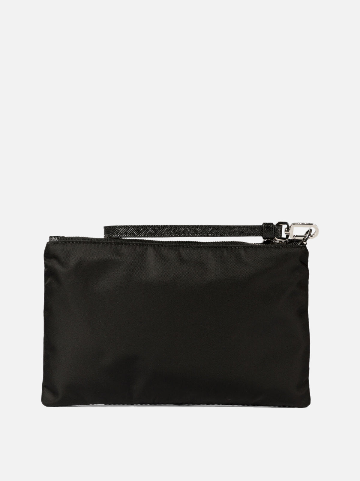 Prada Pouch in Re-Nylon e Saffiano Nero - VIETTI