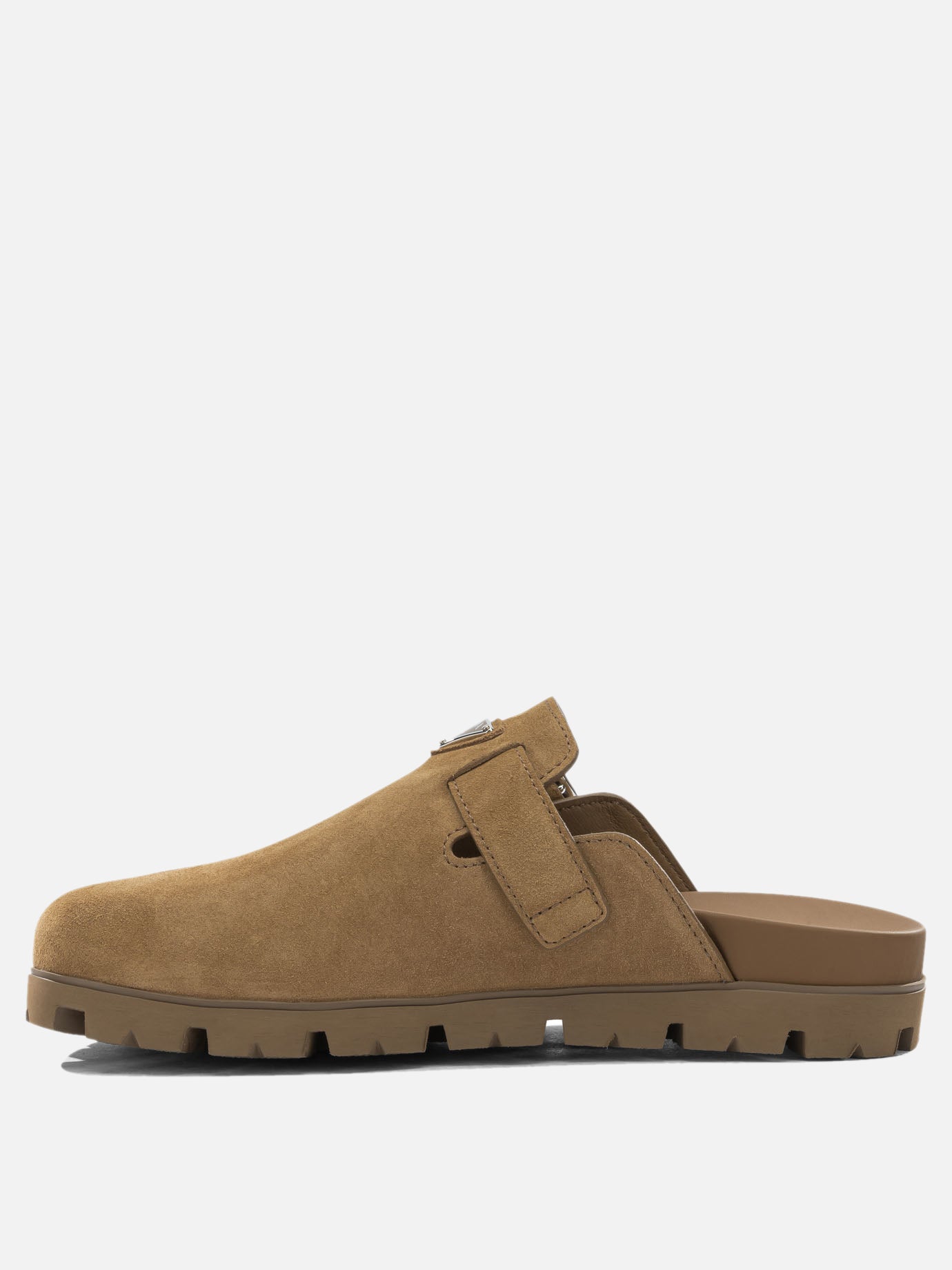 Slippers 100% suede - 100% rubber  Brown - Prada Men | PDP | VIETTI Online Store | Zoom-Modal_3
