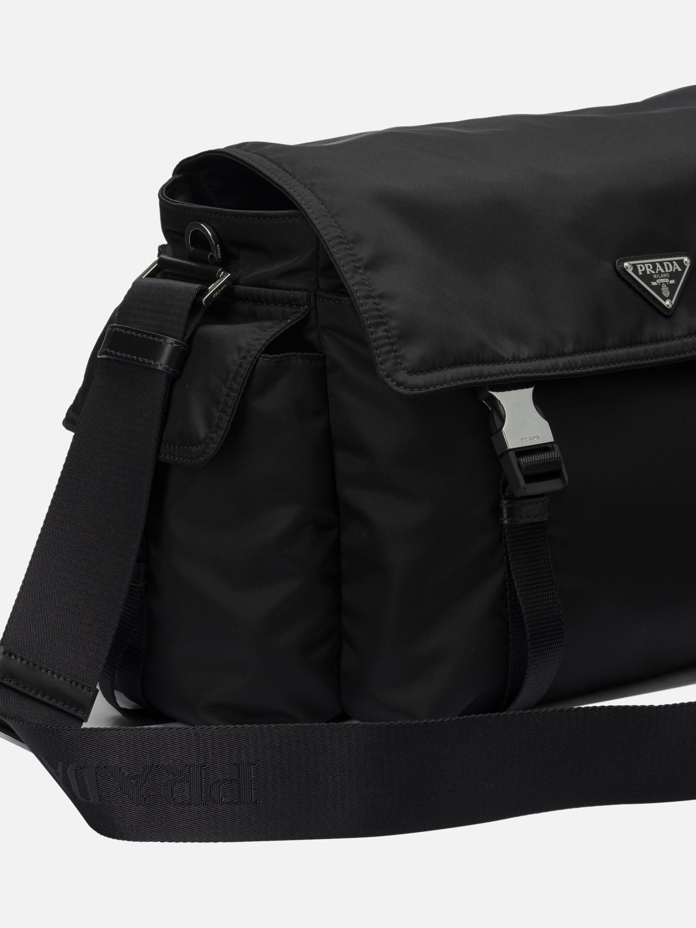 Borse grandi 100% recycled polyamide  Nero - Prada Uomo | PDP | VIETTI Online Store | thumbnail_4