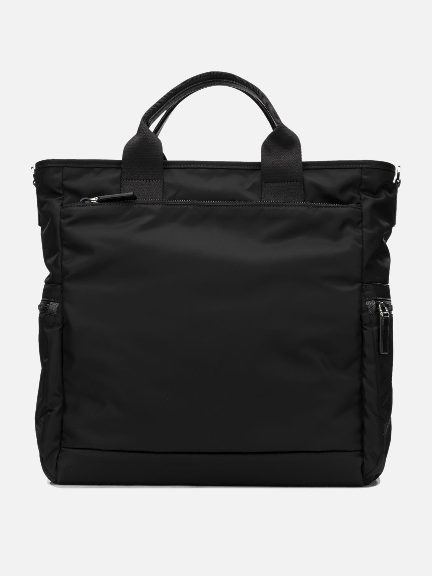 Large bags 100% recycled polyamide - Other fabric: 100% calf leather  Black - Prada Men | PDP | VIETTI Online Store | thumbnail_3