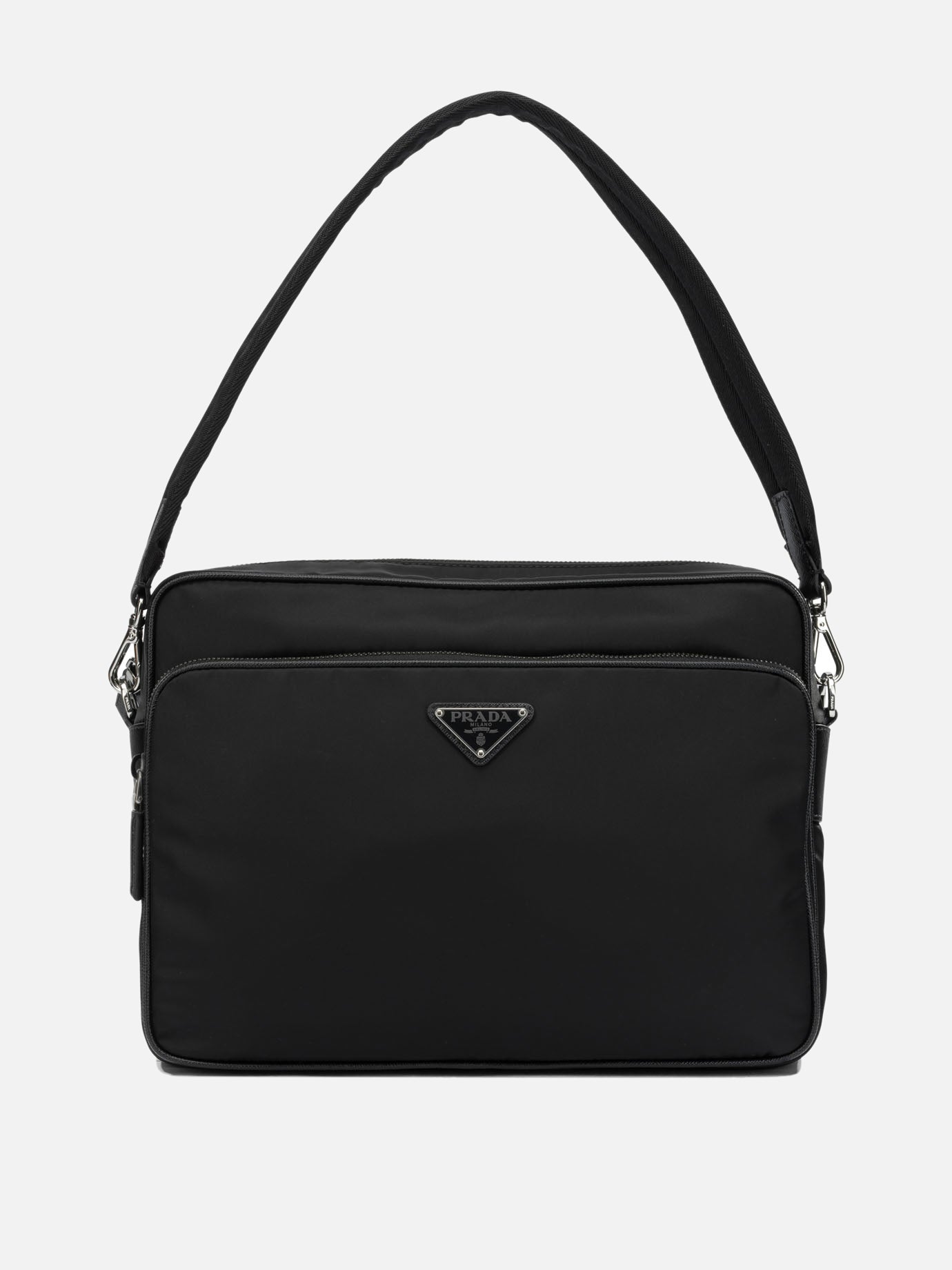 Medium bags 100% recycled polyamide - Other fabric: 100% calf leather  Black - Prada Men | PDP | VIETTI Online Store | Zoom-Modal
