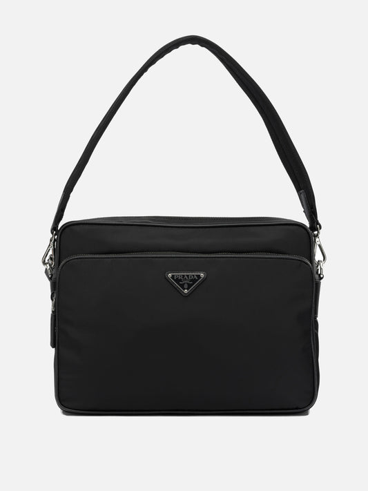 Medium bags 100% recycled polyamide - Other fabric: 100% calf leather  Black - Prada Men | PLP | VIETTI Online Store 

