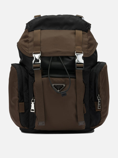 Prada Casual backpack in Re-Nylon and leather Brown - Men | VIETTI