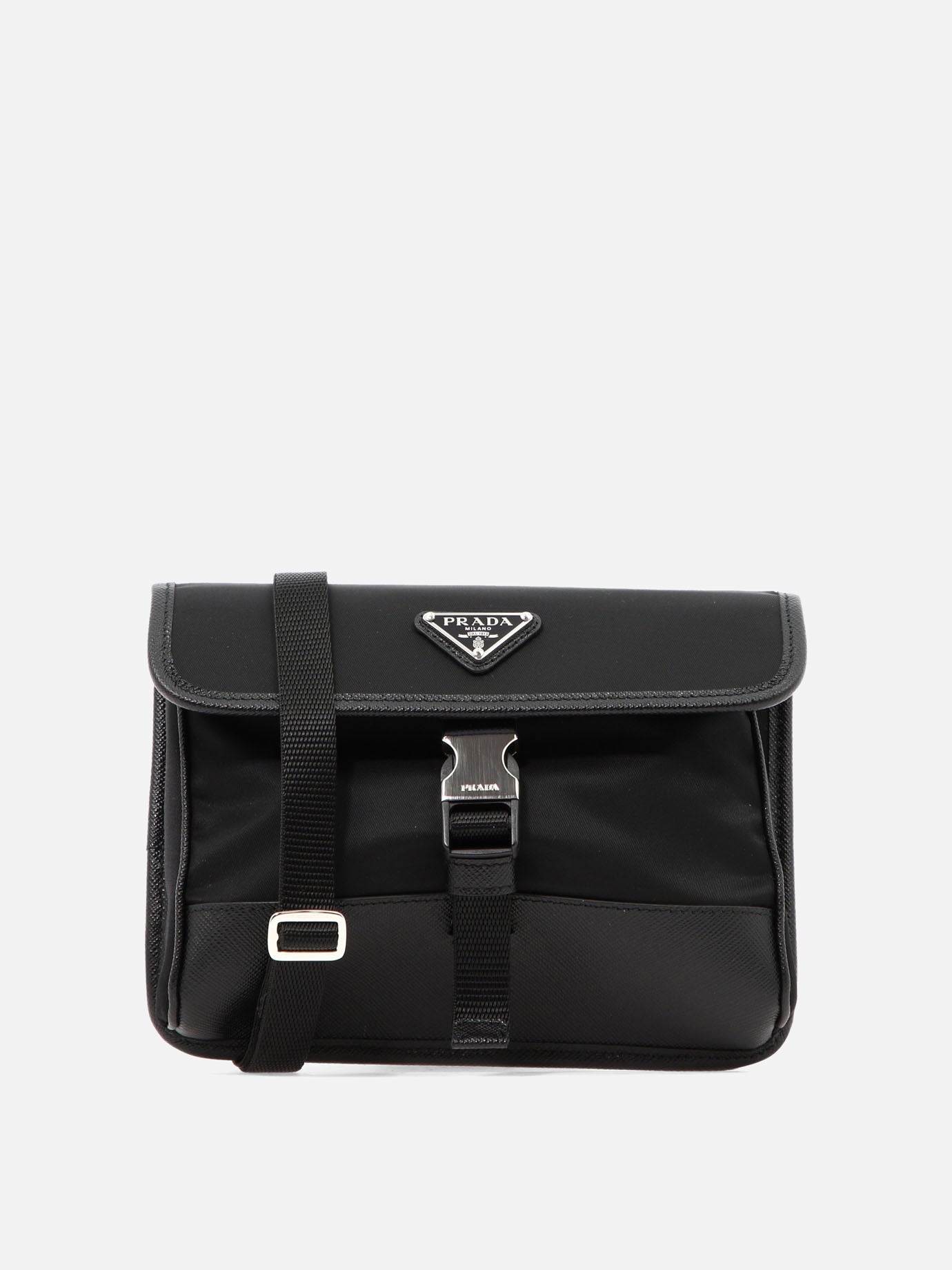 Small bags 100% recycled polyamide - Other fabric: 100% calf leather  Black - Prada Men | PDP | VIETTI Online Store | Zoom-Modal
