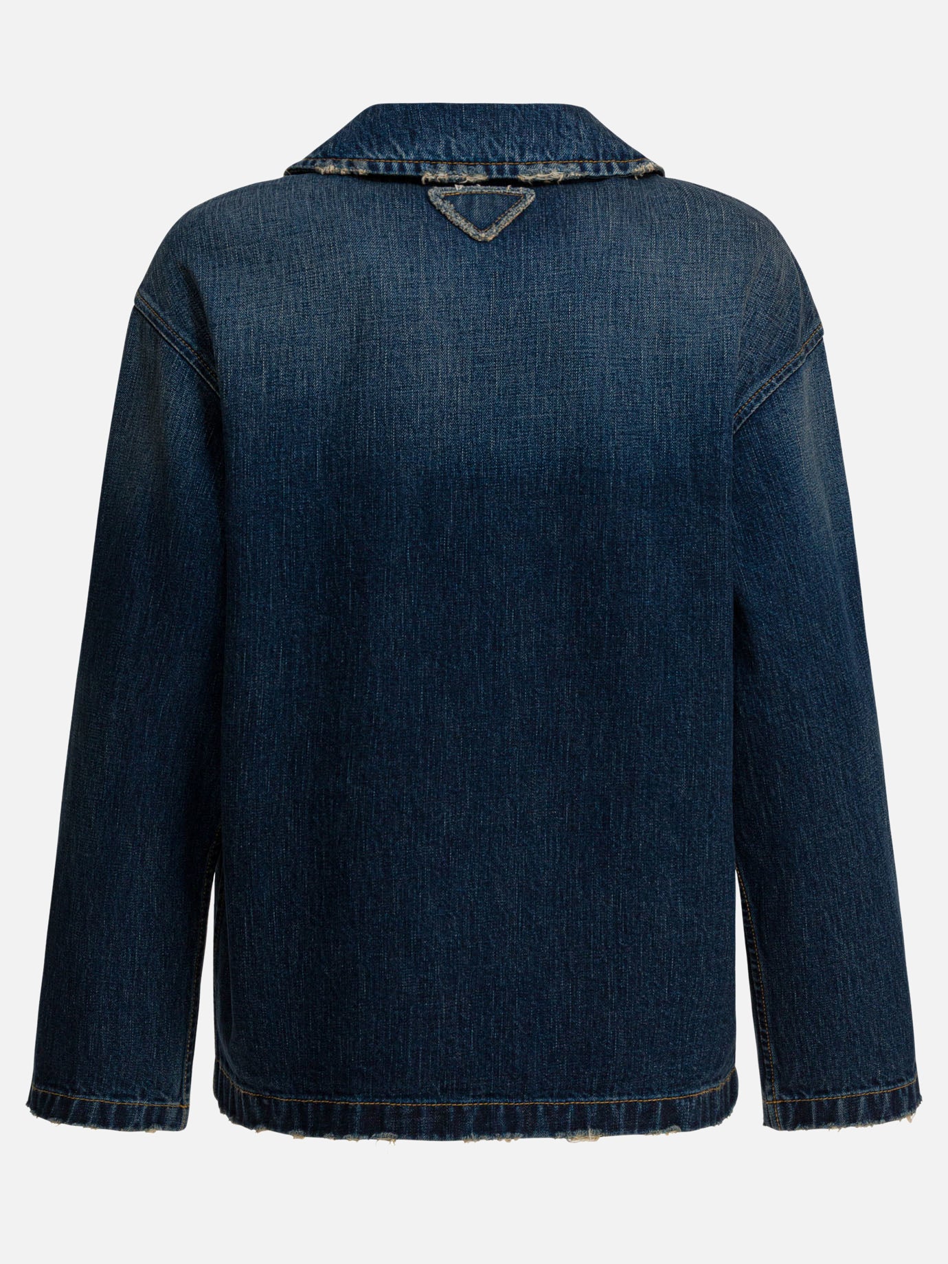 Denim jackets Solid colour  Blue - Prada Women | PDP | VIETTI Online Store | thumbnail_4