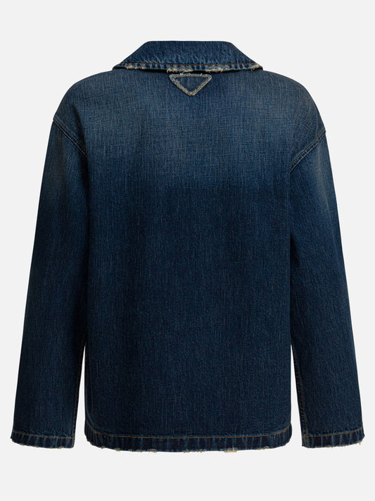 Denim jackets Solid colour  Blue - Prada Women | PLP | VIETTI Online Store | 2
