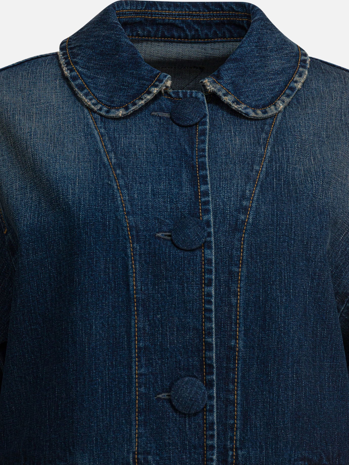 Giacche in denim Solid colour  Blu - Prada Donna | PDP | VIETTI Online Store | Zoom-Modal_3

