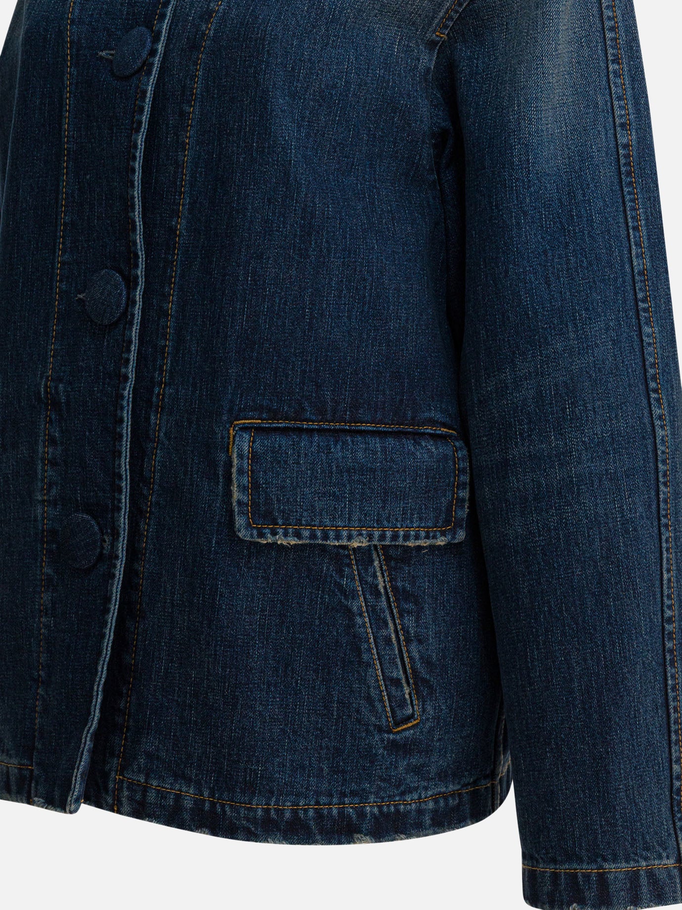 Giacche in denim Solid colour  Blu - Prada Donna | PDP | VIETTI Online Store | Zoom-Modal_4
