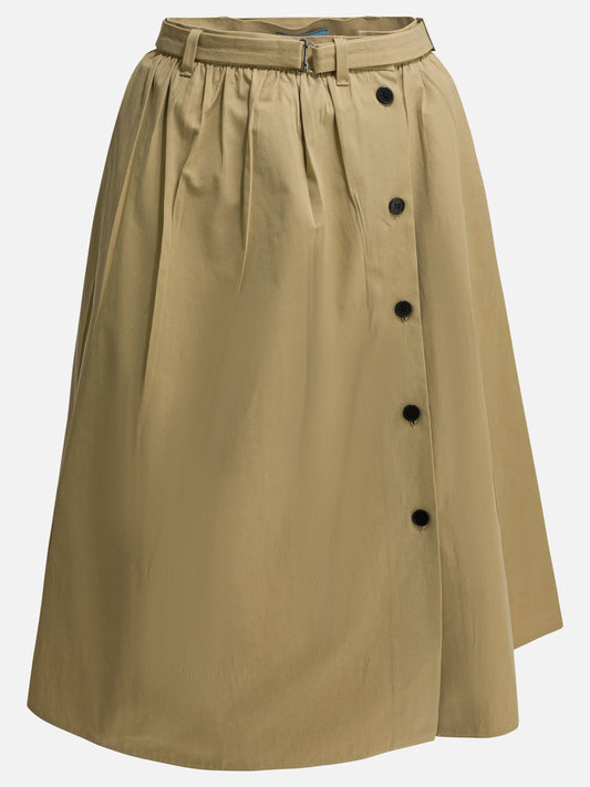 Midi skirts Solid colour  Beige - Prada Women | PLP | VIETTI Online Store 
