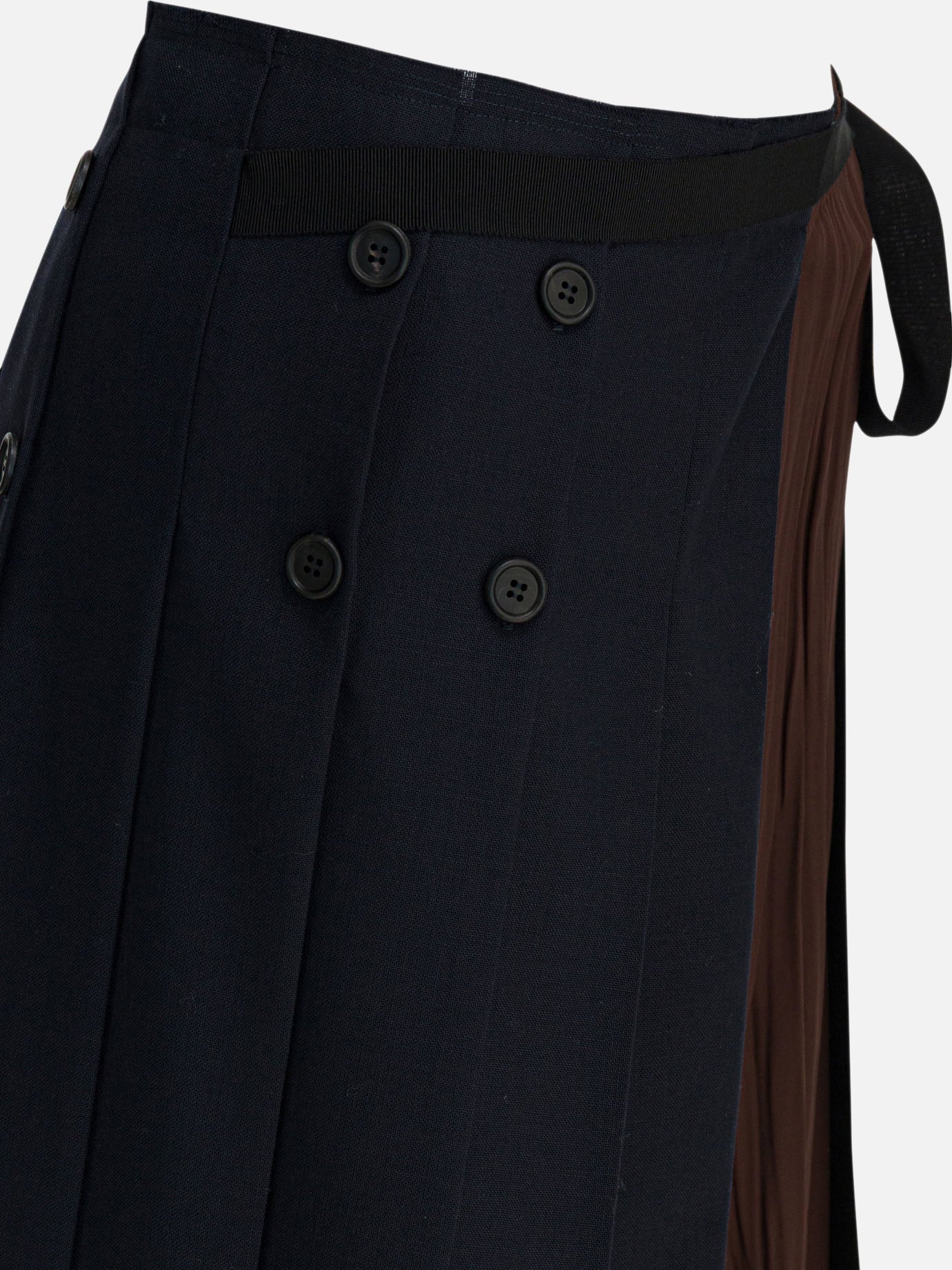 Midi skirts Solid colour  Blue - Prada Women | PDP | VIETTI Online Store | thumbnail_3