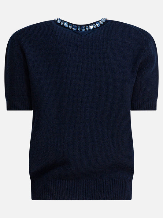 Crewneck sweaters Solid colour  Blue - Prada Women | PLP | VIETTI Online Store | 2
