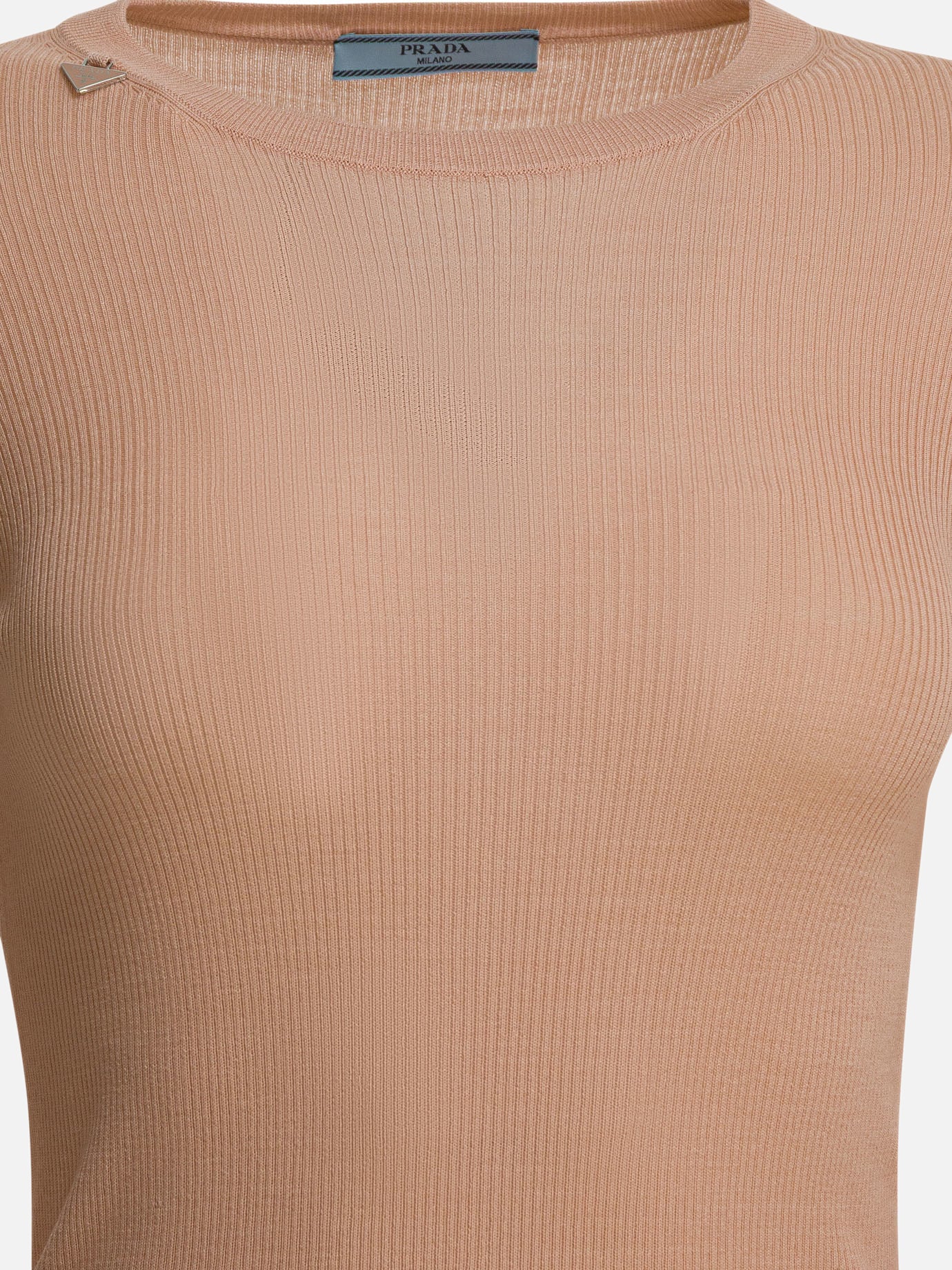 Crewneck sweaters Solid colour  White - Prada Women | PDP | VIETTI Online Store | Zoom-Modal_3
