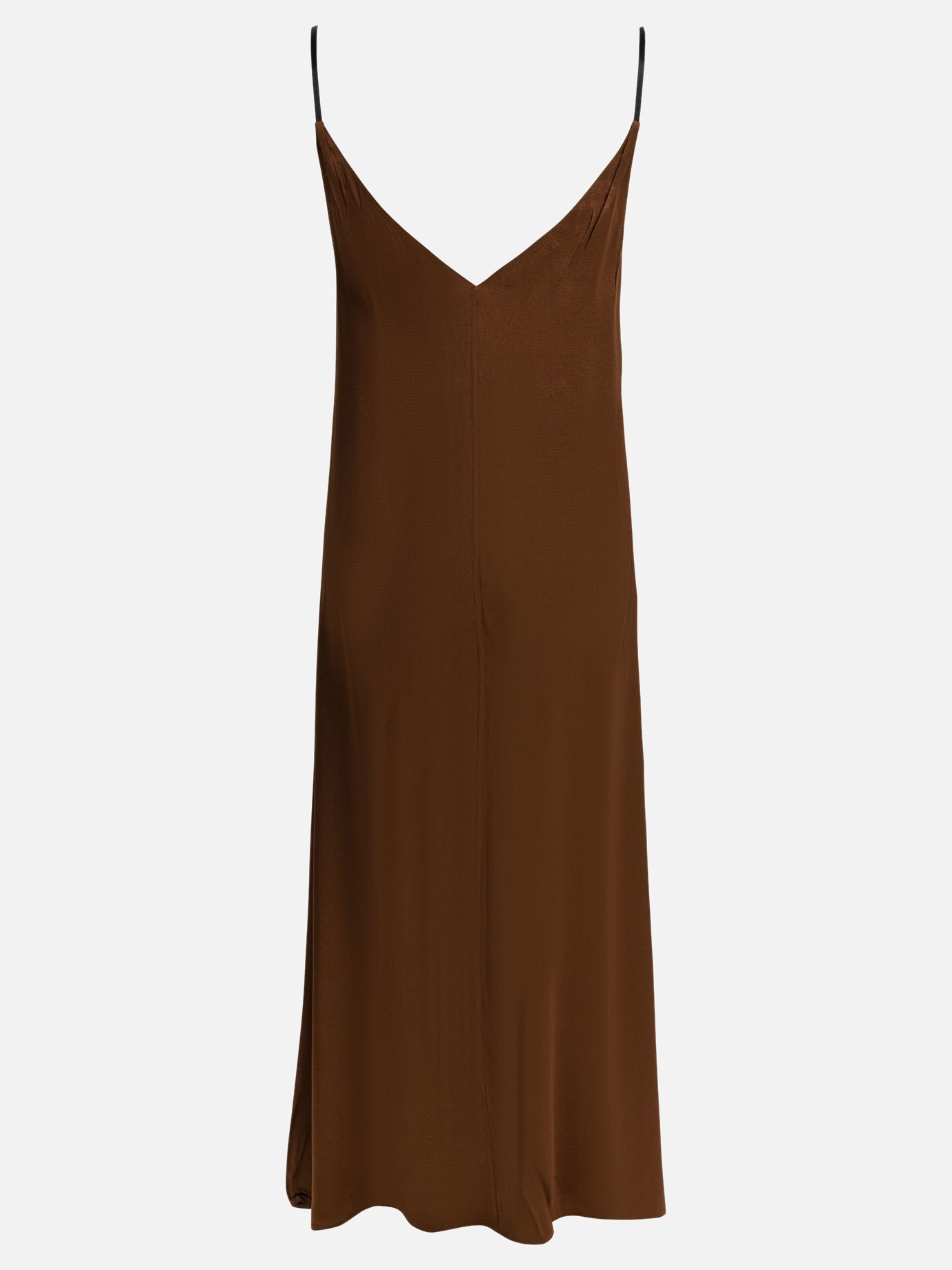 prada ladies dresses Prada Long V-neck dress Brown - Women