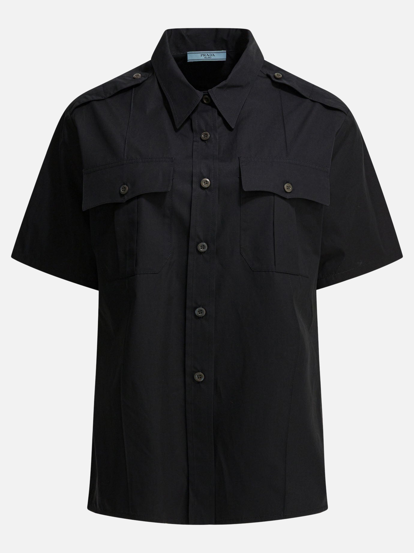 Casual shirts Solid colour  Black - Prada Women | PDP | VIETTI Online Store | thumbnail