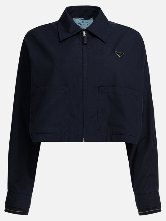 Giacche overshirt Logo  Blu - Prada Donna | PDP | VIETTI Online Store 
