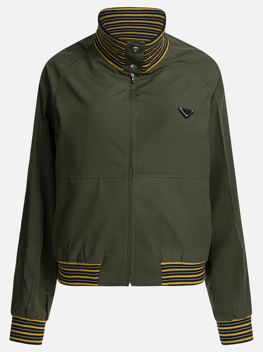 Bomber jackets Logo  Green - Prada Women | PLP | VIETTI Online Store 
