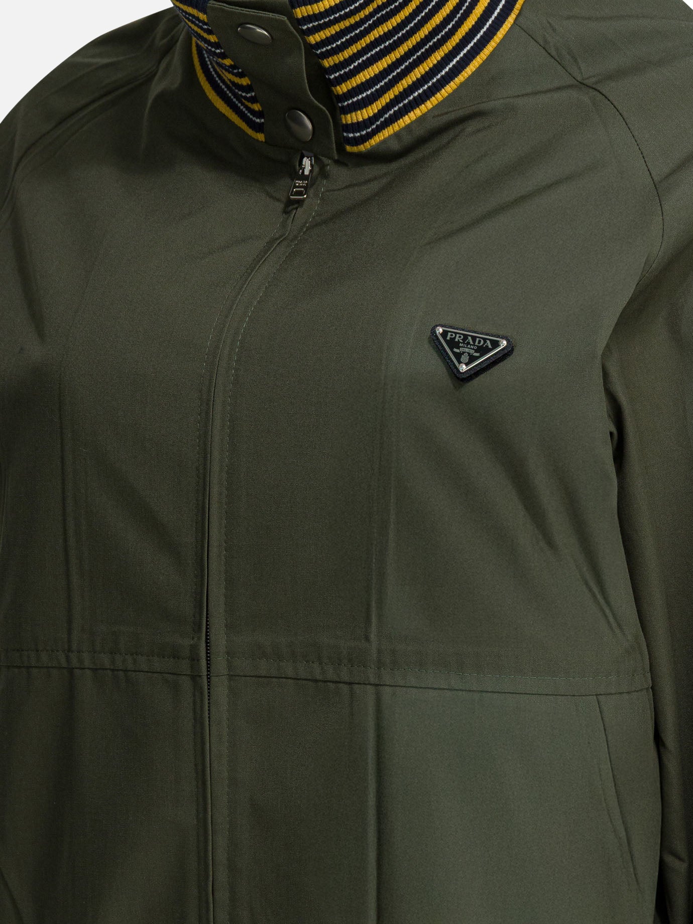 Bomber jackets Logo  Green - Prada Women | PDP | VIETTI Online Store | thumbnail_5