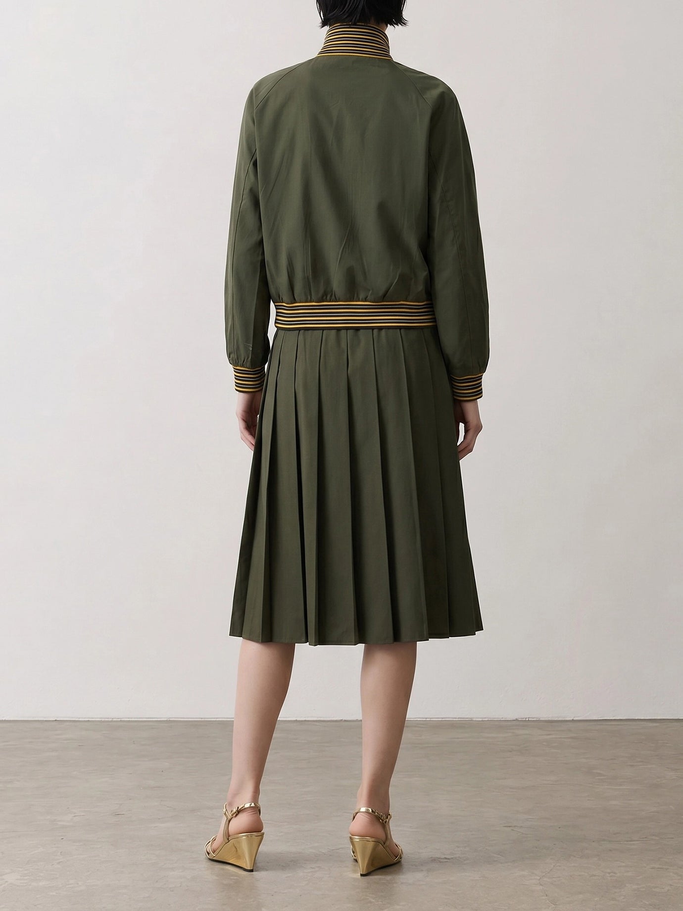 Bomber jackets Logo  Green - Prada Women | PDP | VIETTI Online Store | Zoom-Modal_3
