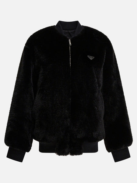 Prada Re-Nylon Reversible Bomber Jacket Black - Women | VIETTI