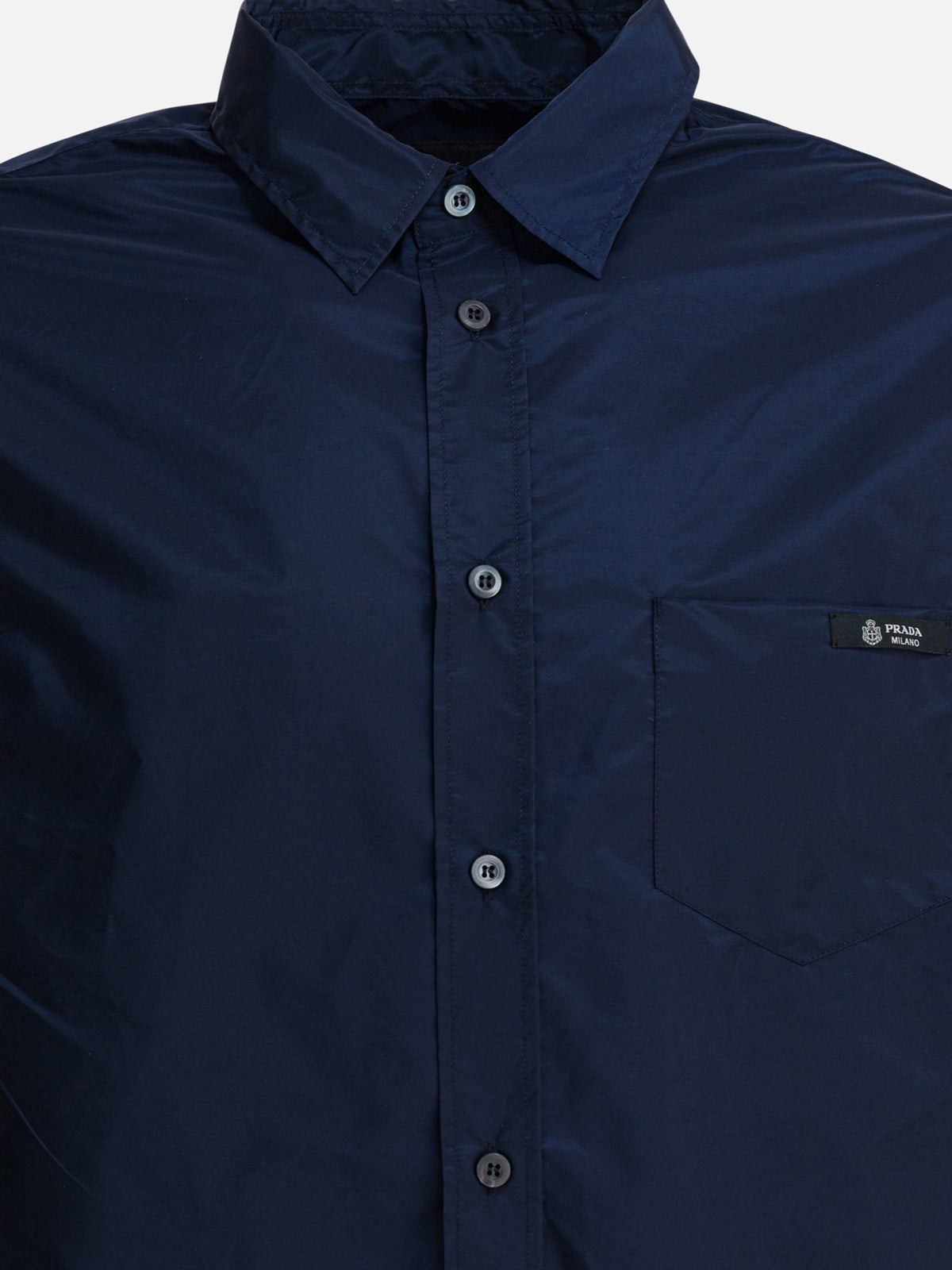 Prada Camicia in Re-Nylon Blu - VIETTI