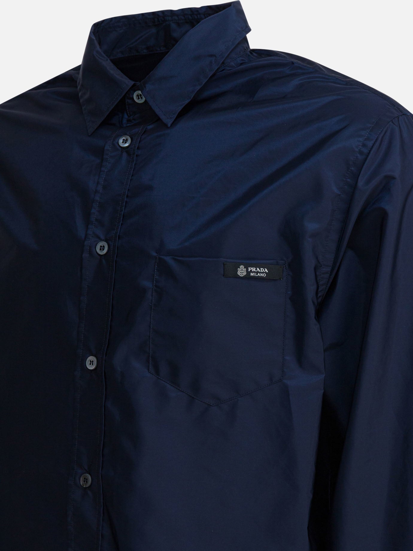Prada Re-Nylon shirt Blue - Men | VIETTI Online Store
