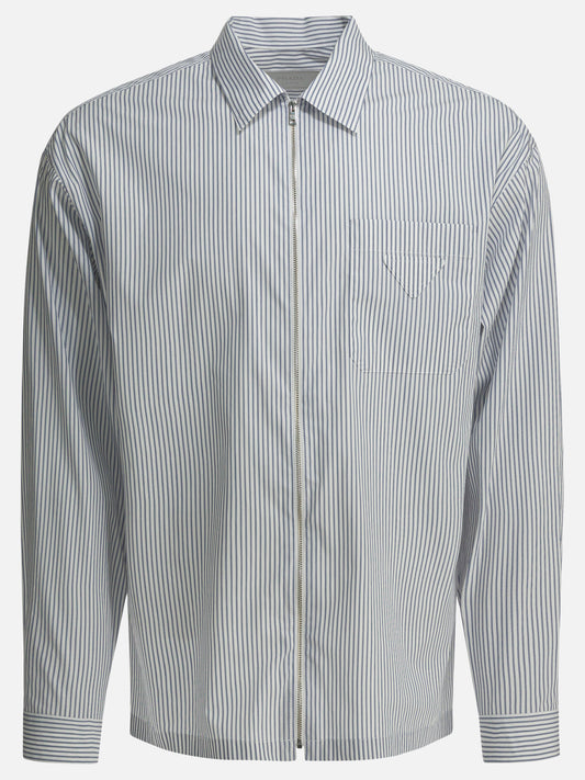 Prada Striped shirt with zipper Blue

