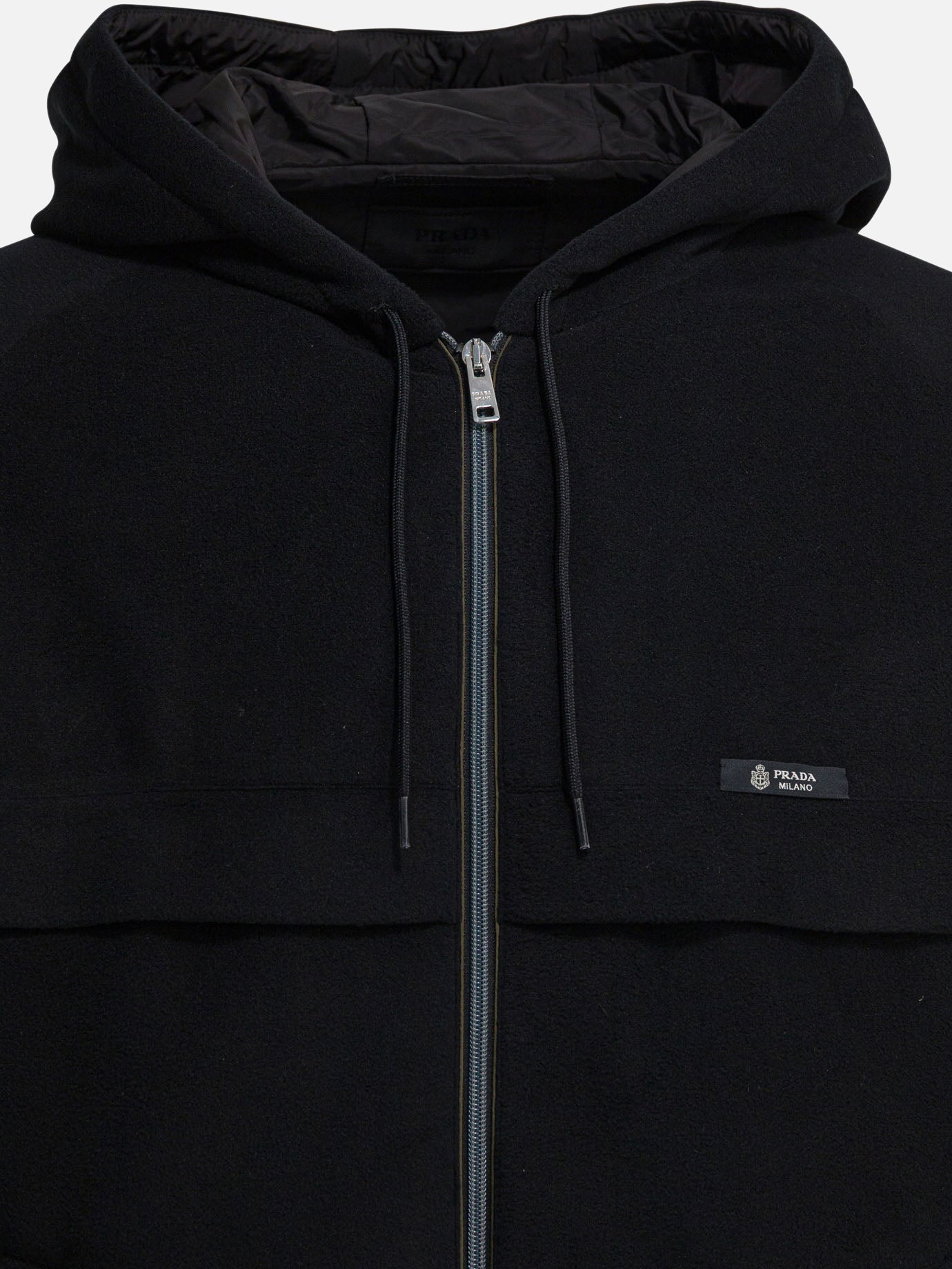 Giacche leggere & Trapuntate Solid colour  Nero - Prada Uomo | PDP | VIETTI Online Store | Zoom-Modal_3
