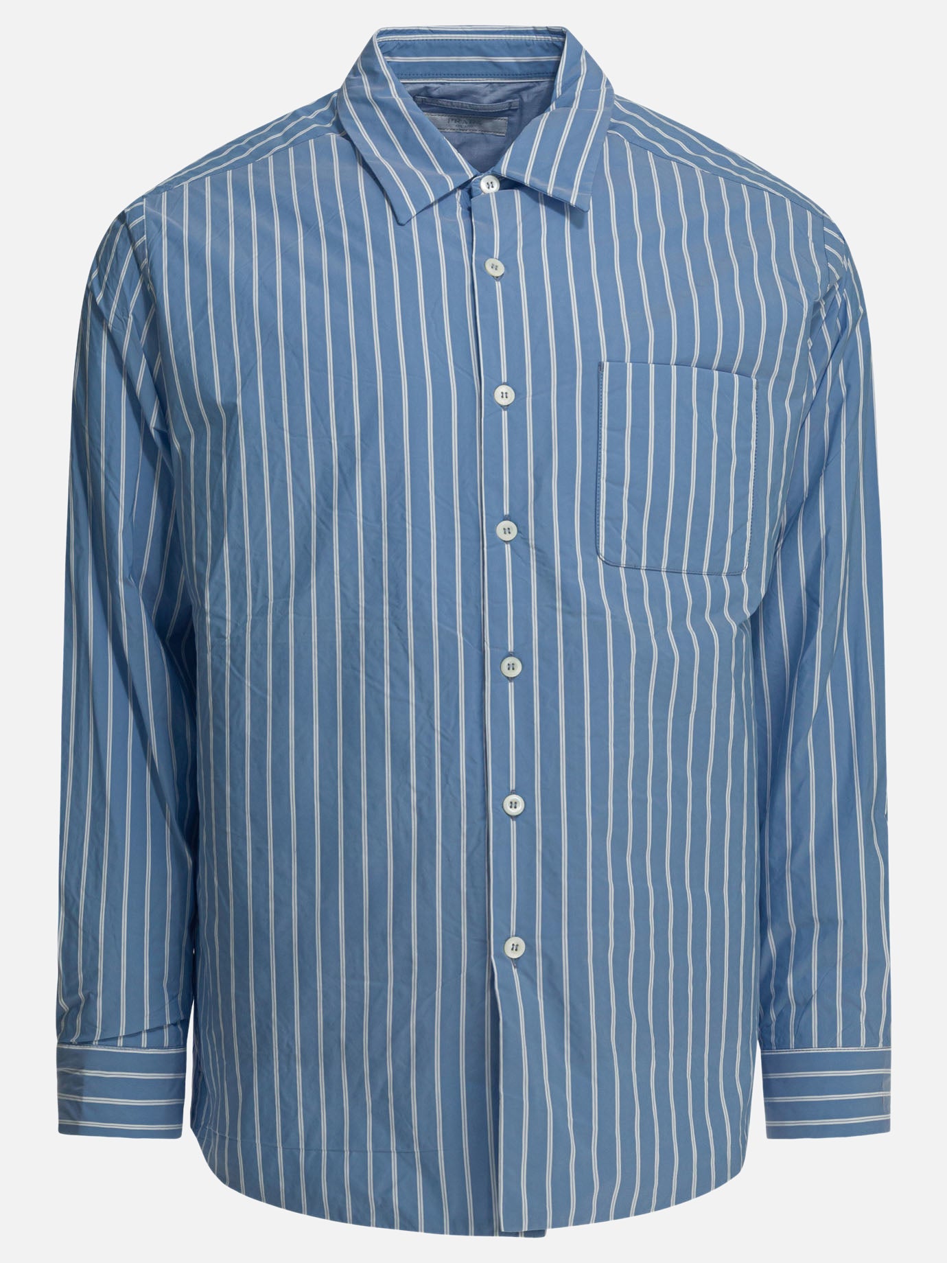 Overshirt jackets Striped  Light blue - Prada Men | PDP | VIETTI Online Store | thumbnail