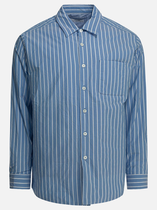 Prada Striped overshirt jacket Light blue


