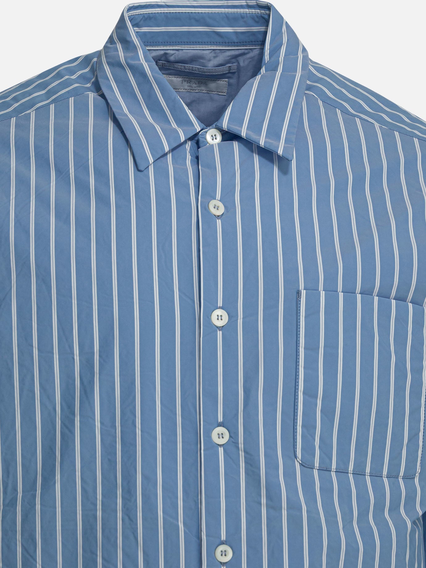 Overshirt jackets Striped  Light blue - Prada Men | PDP | VIETTI Online Store | Zoom-Modal_3
