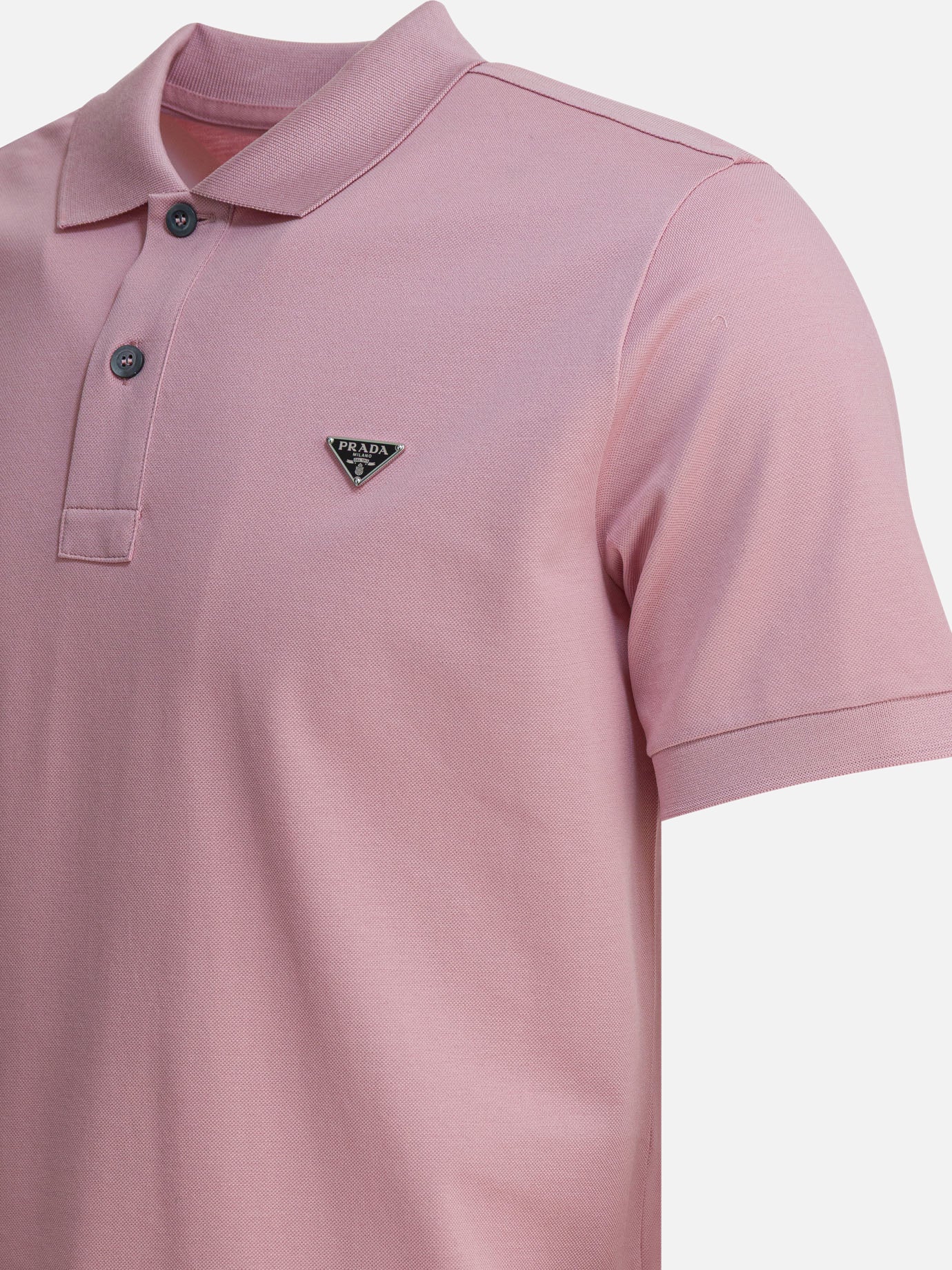Polo con bottoni Logo  Bianco - Prada Uomo | PDP | VIETTI Online Store | Zoom-Modal_4
