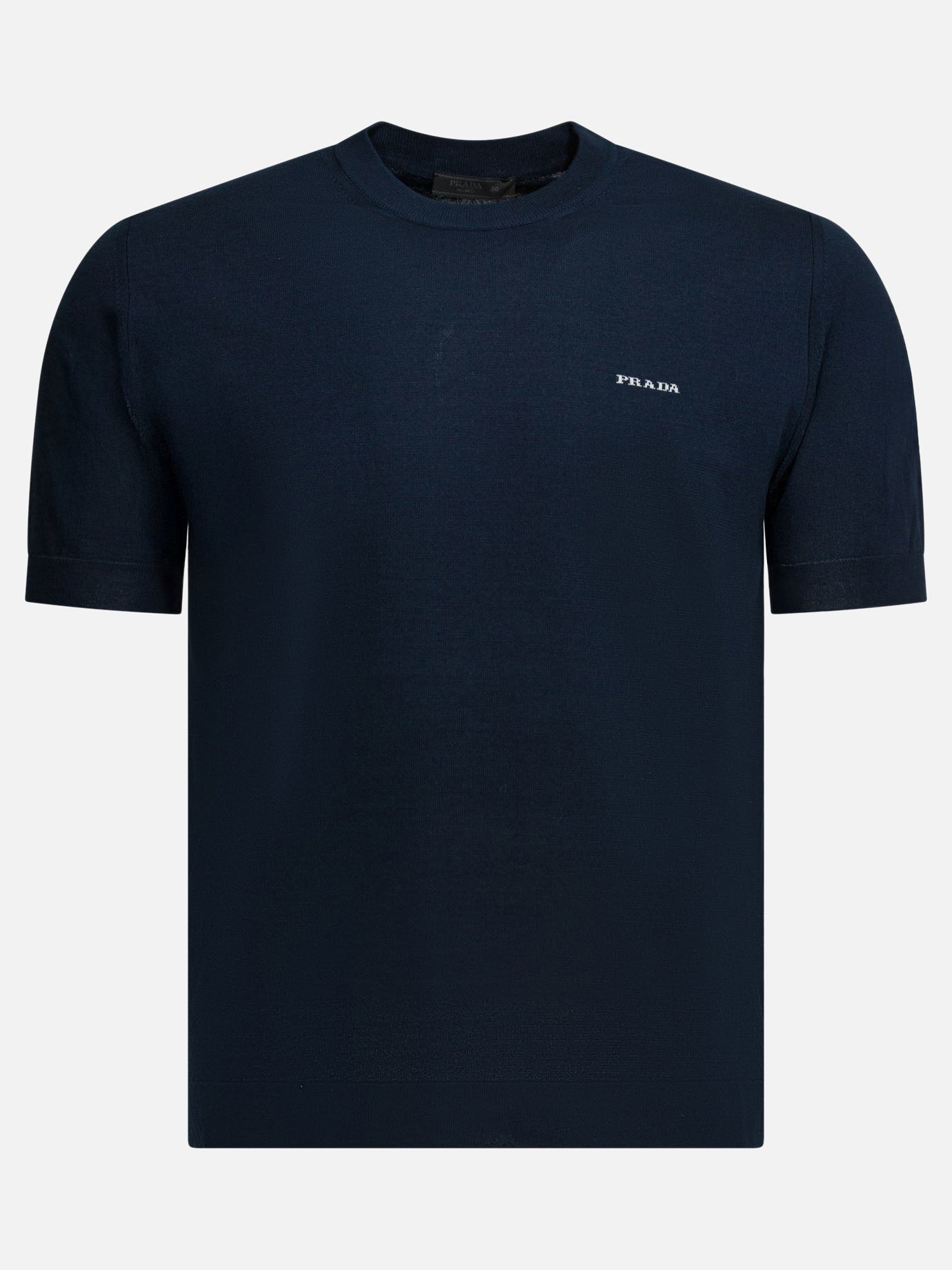 Crewneck sweaters Logo  Blue - Prada Men | PDP | VIETTI Online Store | Zoom-Modal
