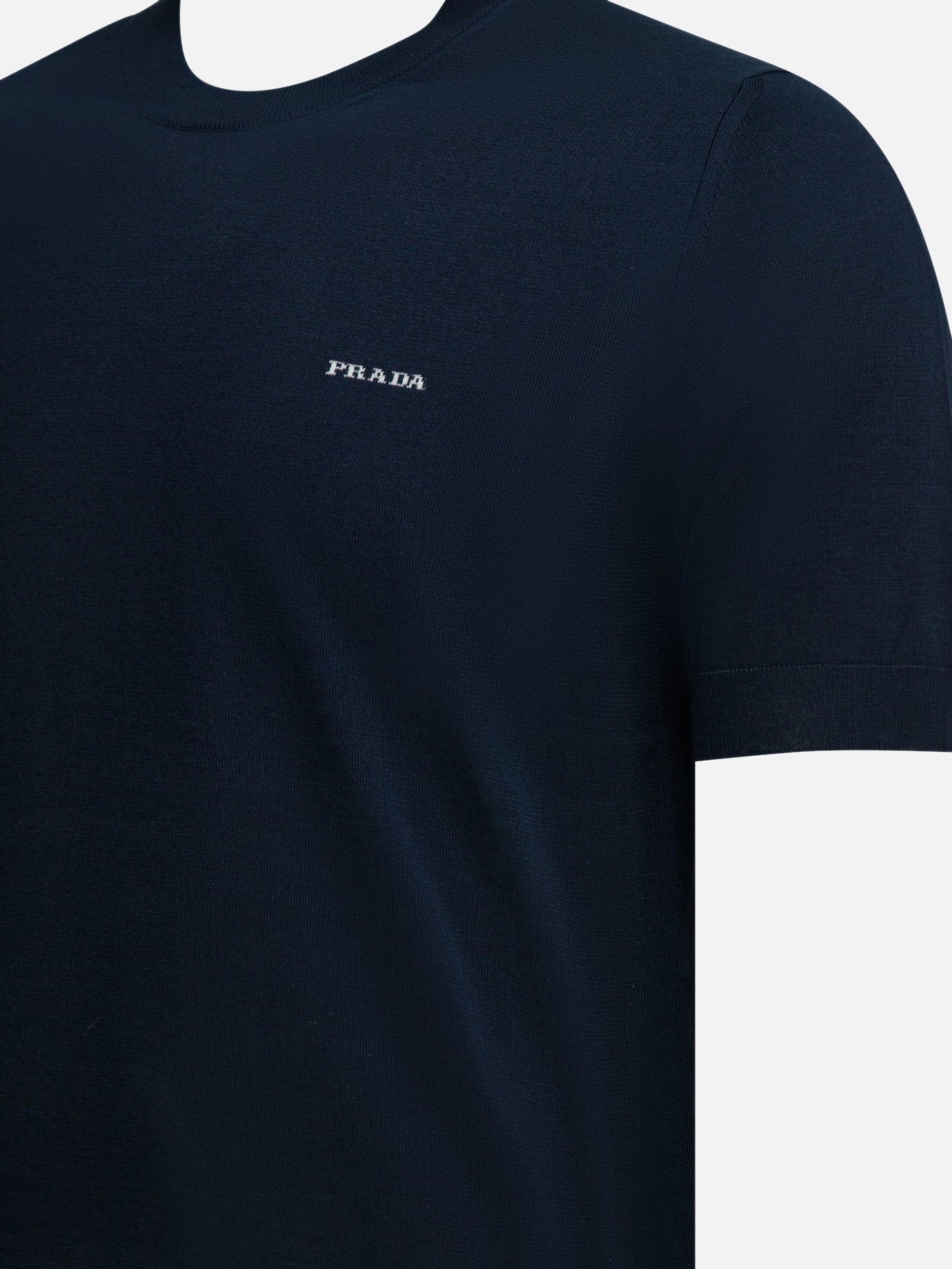 Crewneck sweaters Logo  Blue - Prada Men | PDP | VIETTI Online Store | Zoom-Modal_4
