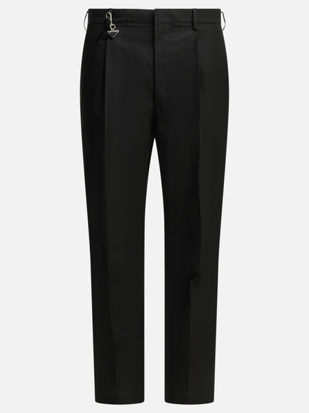 Prada Tailored pants with logo Black - Men | VIETTI Online Store