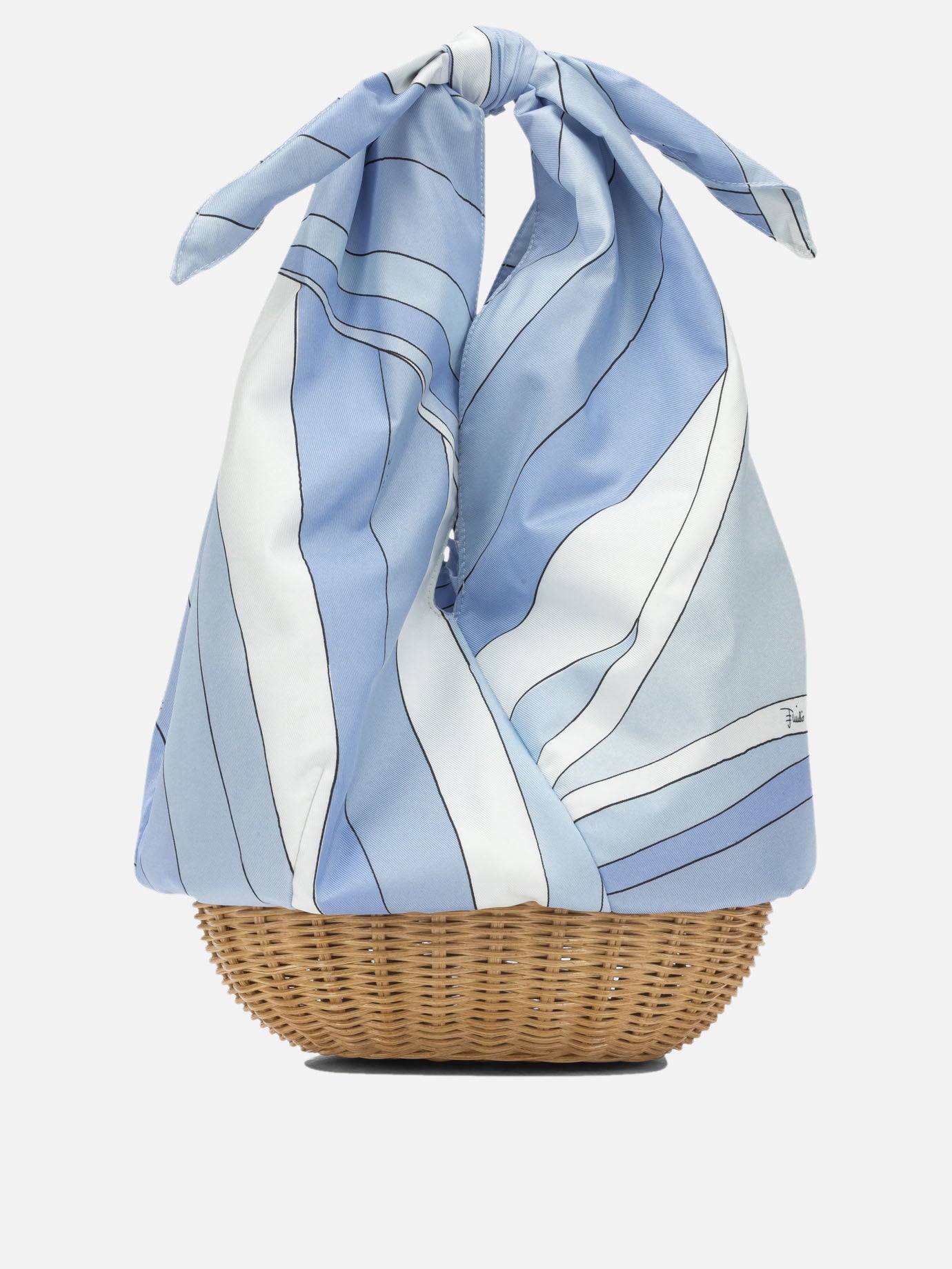Small bags 100% silk - Other fabric: 100% bamboo  Light blue - Pucci Women | PDP | VIETTI Online Store | thumbnail_3