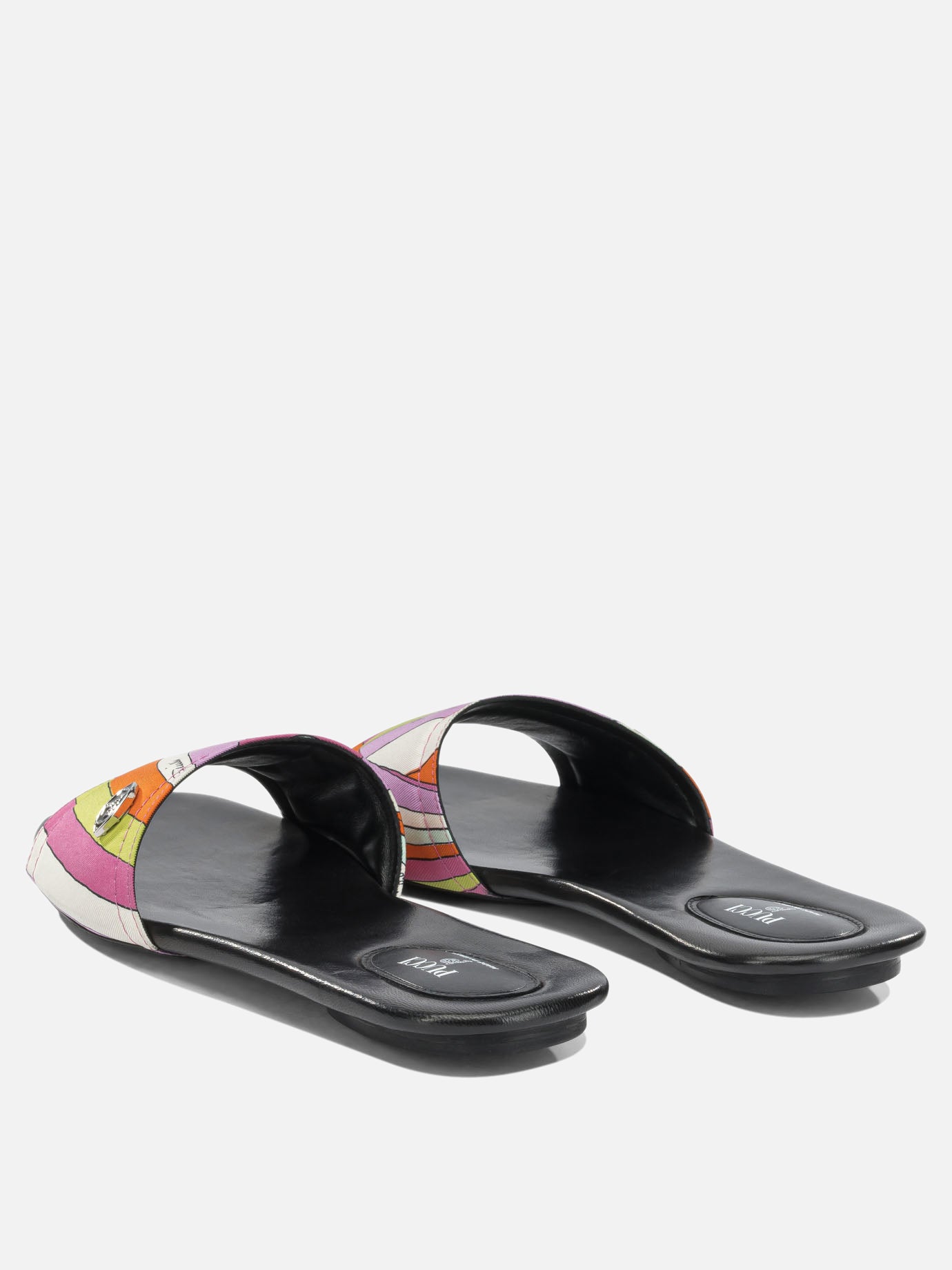 Slides 100% silk - 100% leather  Multicolor - Pucci Women | PDP | VIETTI Online Store | thumbnail_4