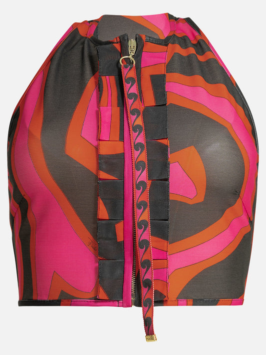 Pucci "Marmo" Crop top Fuchsia

