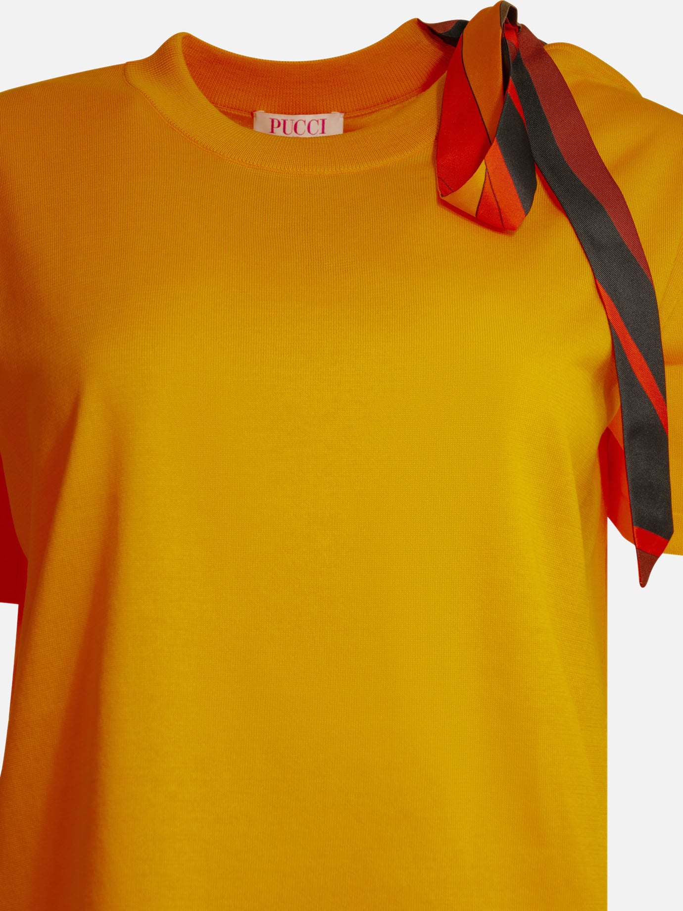 Crewneck t-shirts Solid colour  Orange - Pucci Women | PDP | VIETTI Online Store | thumbnail_3